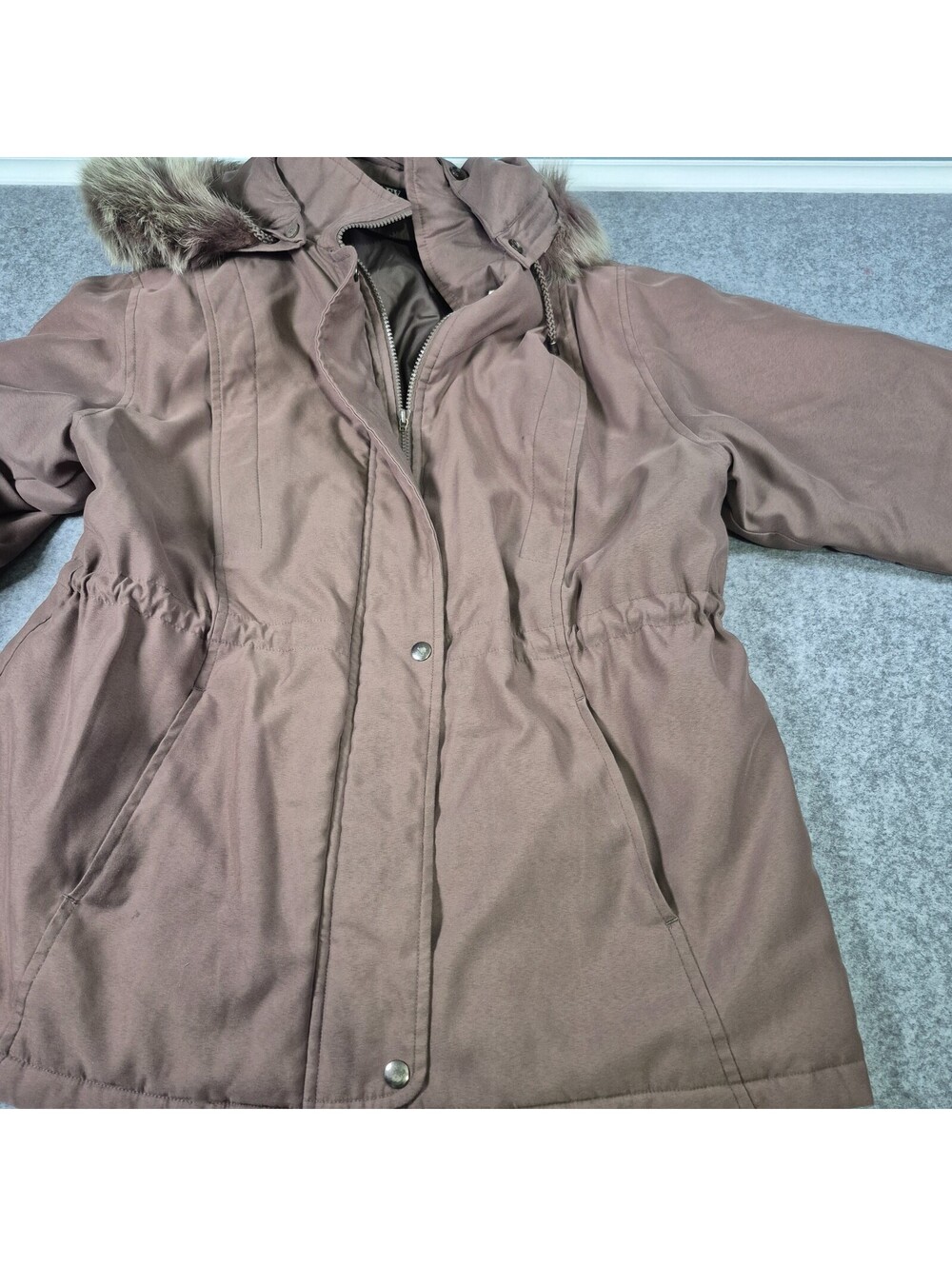 Bromley Hooded Jacket Women's Size Large Brown - Picture 3 of 16